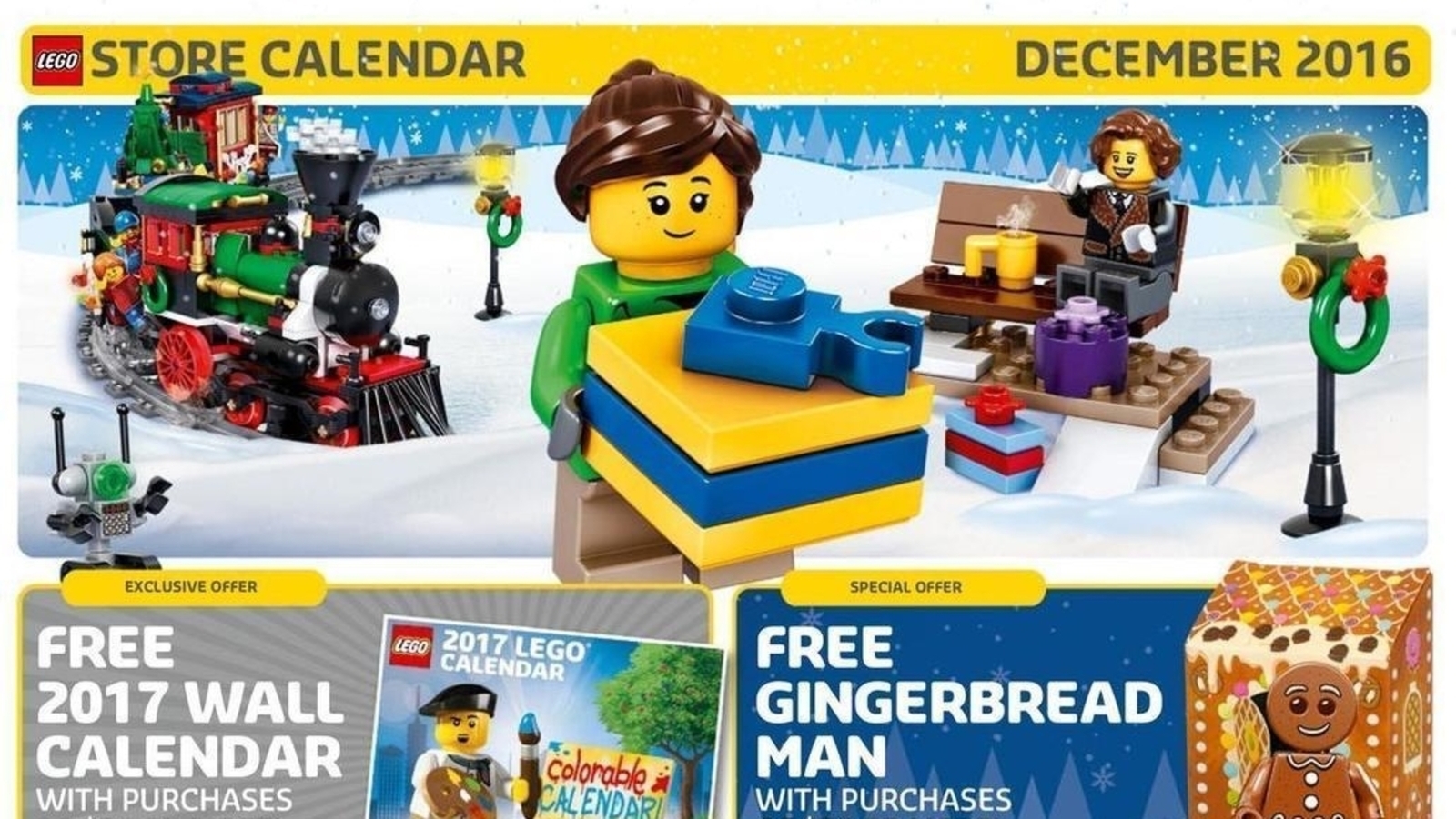 Il Calendario LEGO® Store Dicembre 2016: le Promozioni e gli Eventi