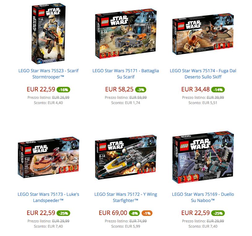 Disponibili per il Pre-Ordine i set LEGO 2017