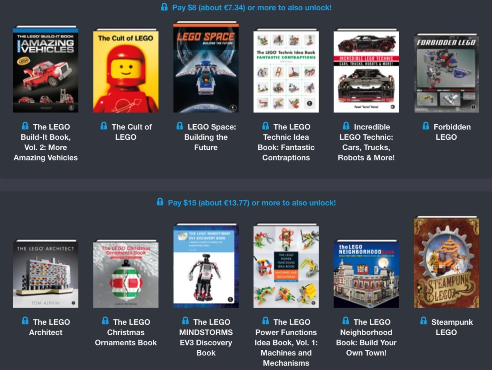 Libri Digitali LEGO® in Offerta su Humble Bundle