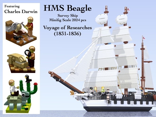 LEGO Ideas: HMS Beagle Raggiunge i 10.000 Sostenitori