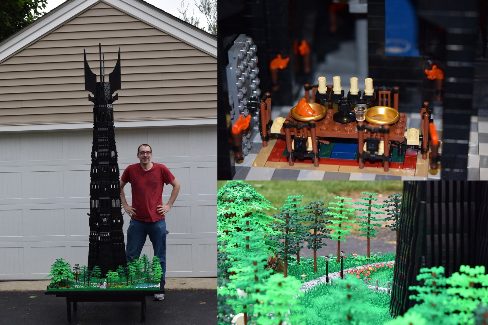 La MOC LEGO della Torre di Orthanc alta oltre due metri e mezzo