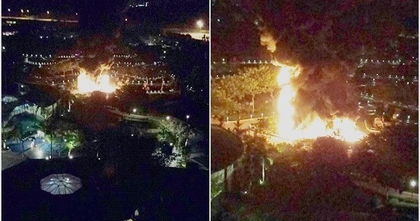 Incendio a LEGOLAND in Malesia