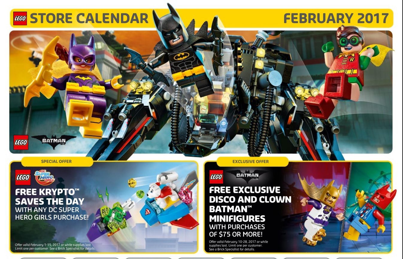 Il Calendario LEGO® Store Febbraio 2017: le Promozioni e gli Eventi