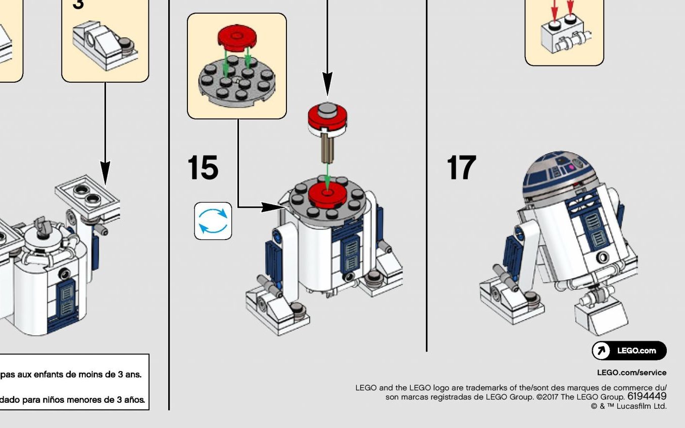 Le Istruzioni di R2-D2 LEGO Star Wars (30611)