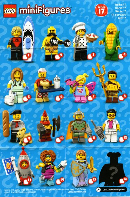 Scheda Minifigure LEGO Serie 17