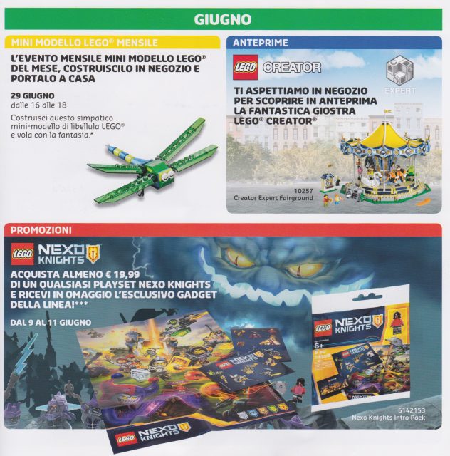 LEGO Store Maggio Giugno 2017