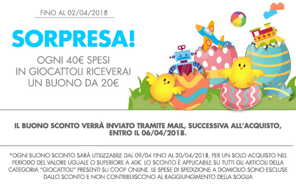 Promozione CoopOnline Pasqua 2018