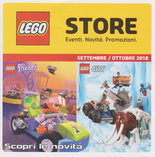 Promozioni LEGO Store Italia Settembre Ottobre 2018