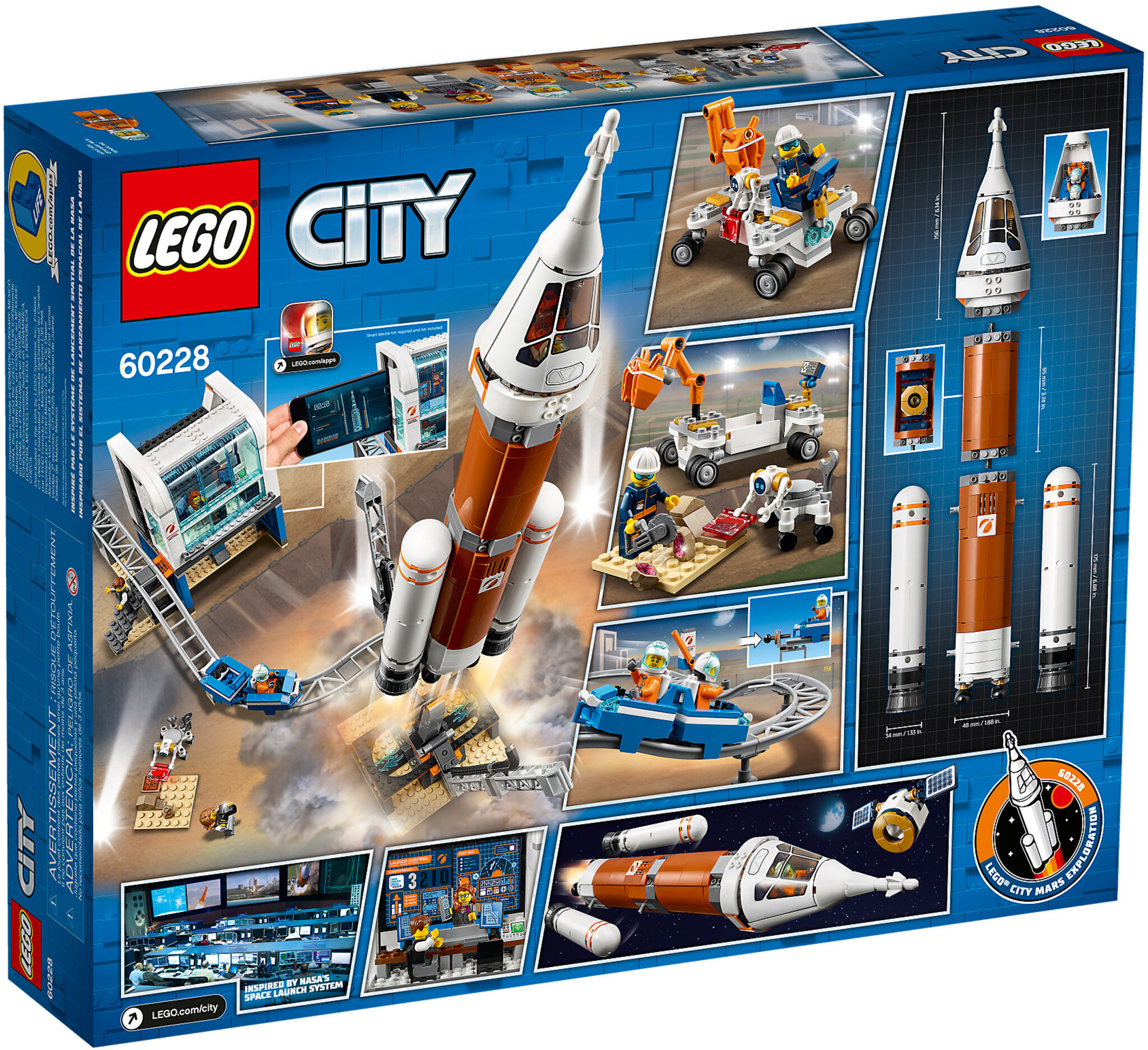 LEGO City 60228 - Razzo Spaziale e Centro Di Controllo