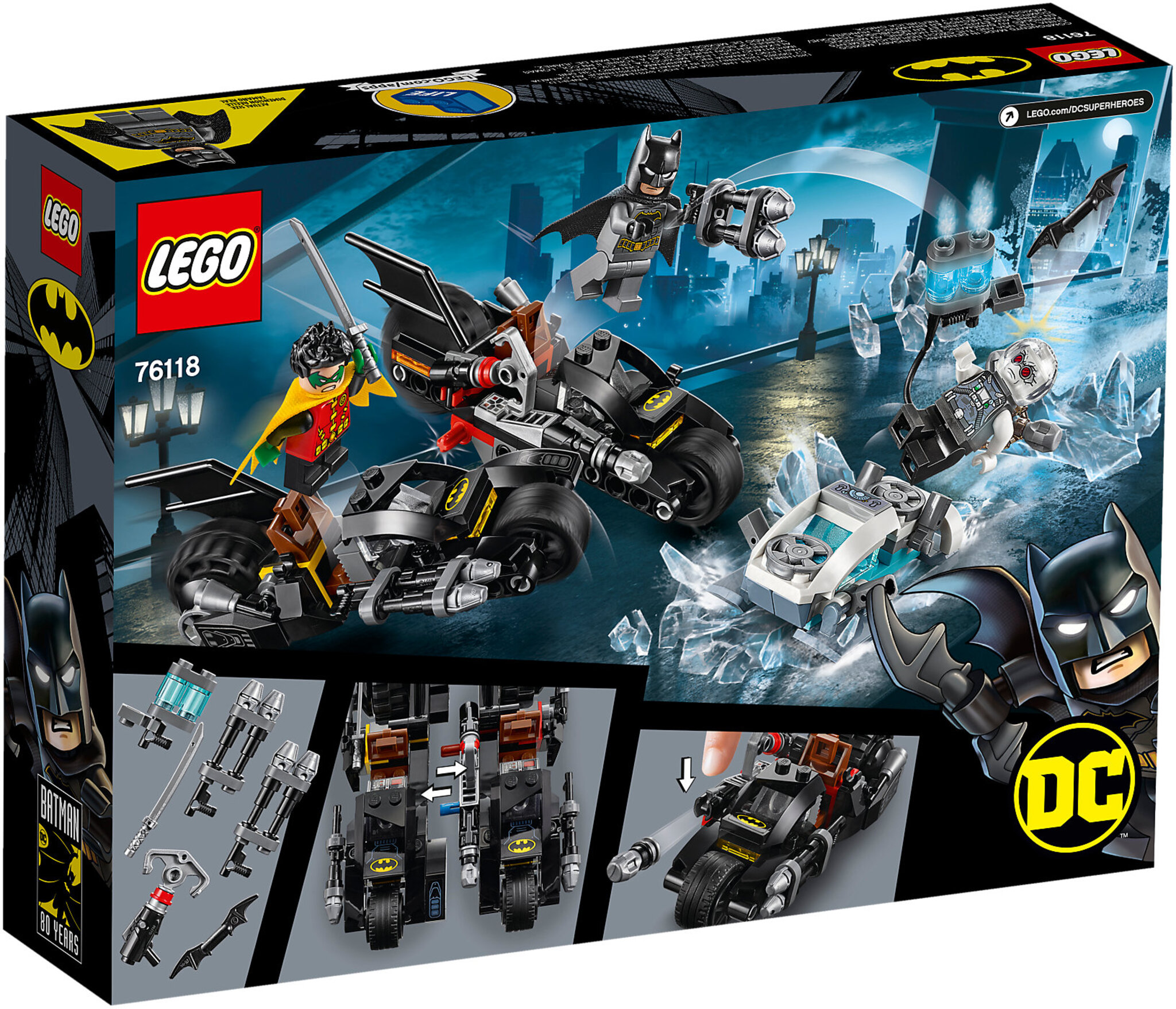 LEGO DC Super Heroes 76118 - Battaglia Sul Bat Ciclo Con Mr Freeze