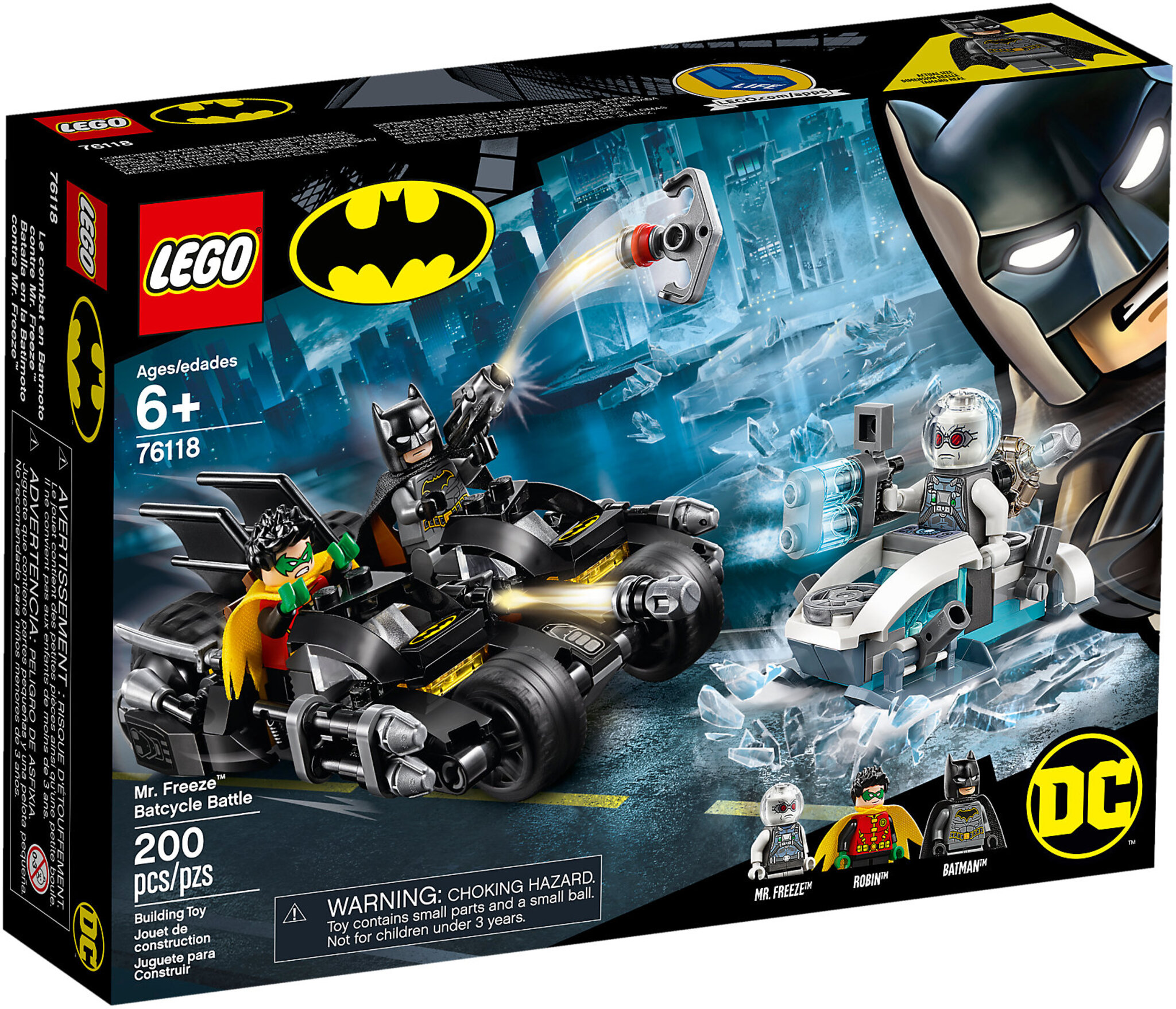 LEGO DC Super Heroes 76118 - Battaglia Sul Bat Ciclo Con Mr Freeze