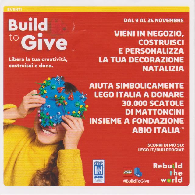 Promozioni LEGO Store Italia Novembre Dicembre 2019