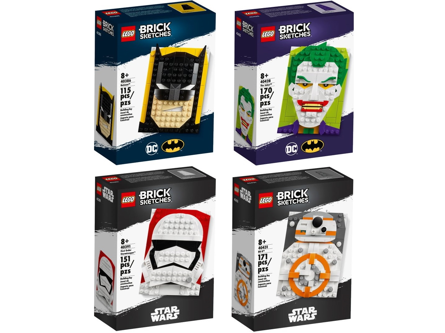 Disponibili i Nuovi LEGO Brick Sketches