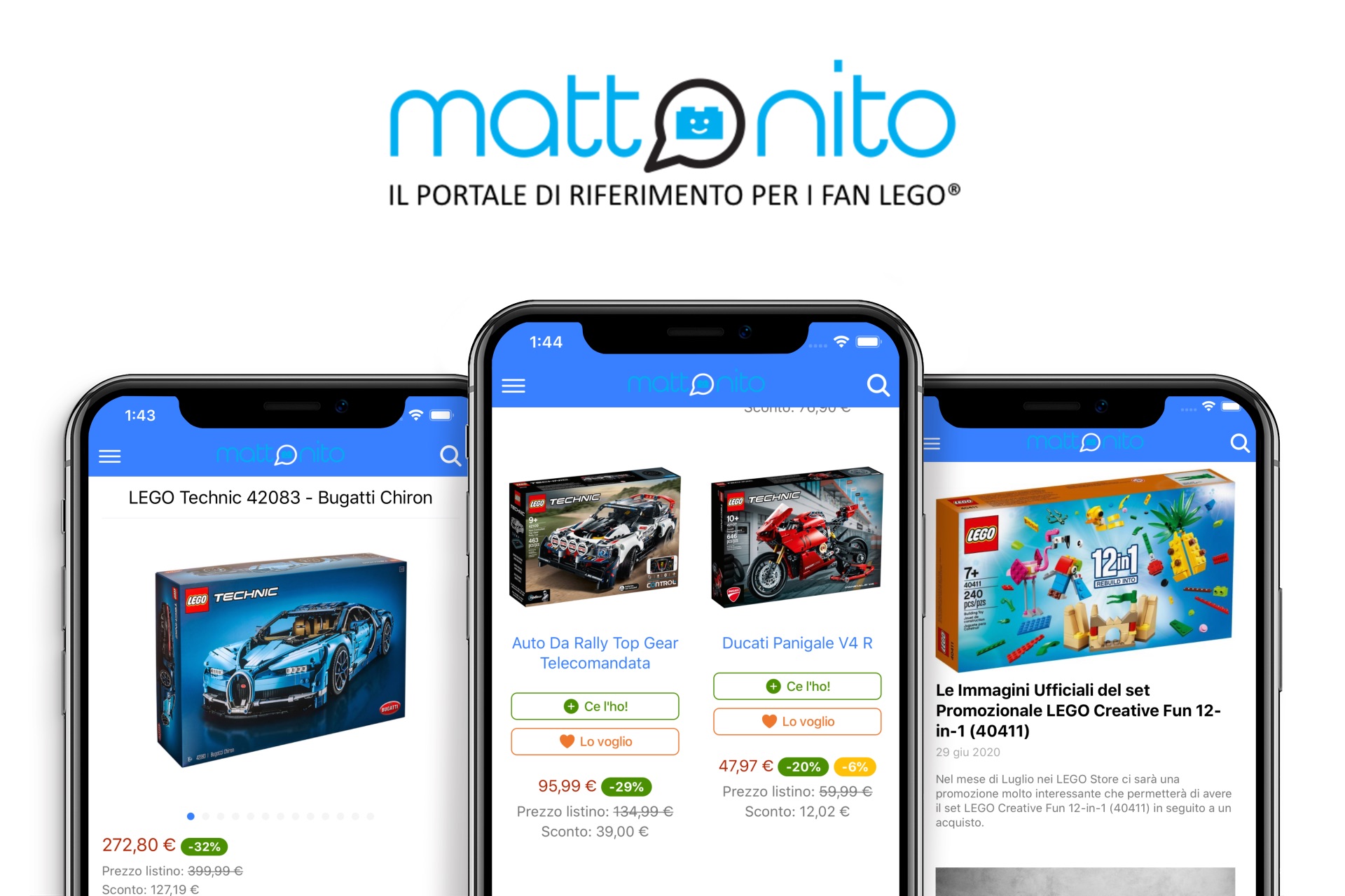 Disponibile la Nuova Versione dell’App di Mattonito – Luglio 2020