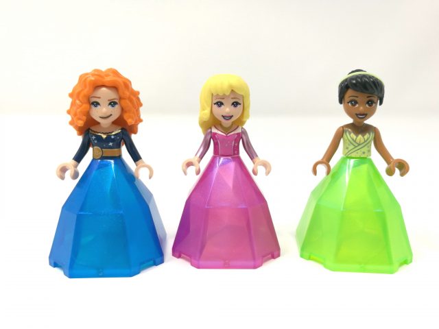 LEGO Disney 43203 - Le creazioni incantate di Aurora, Merida e Tiana