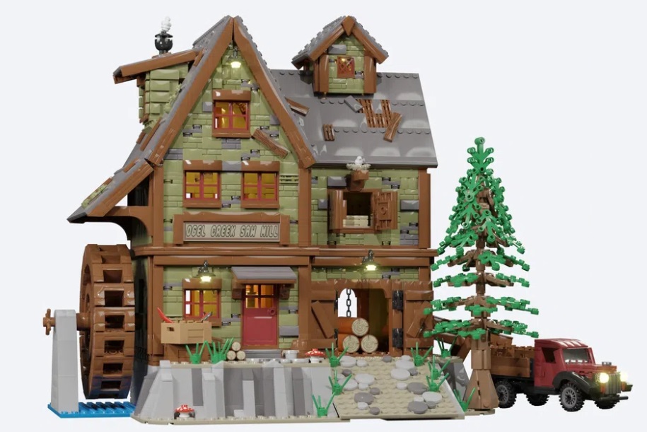 LEGO Ideas Ogel Creek Saw Mill Raggiunge 10.000 Sostenitori