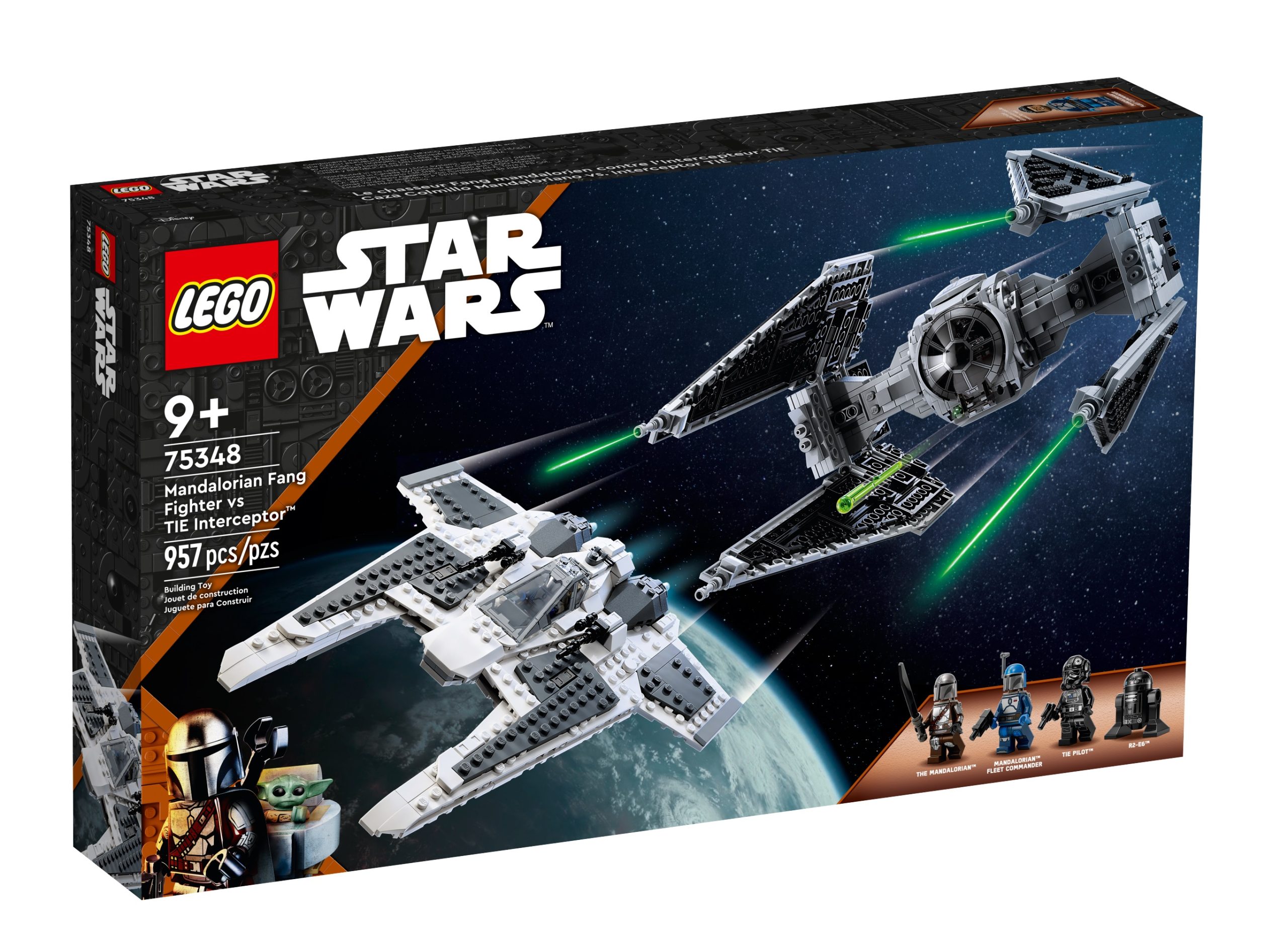 Rivelato il set LEGO Star Wars Mandalorian Fang Fighter vs. TIE Interceptor (75348)